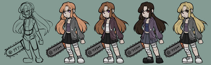 Lily color variations - CATASTROPHIA (personal project)