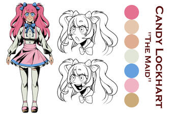 Candy Lockhart - Murder Mannor refrence sheet